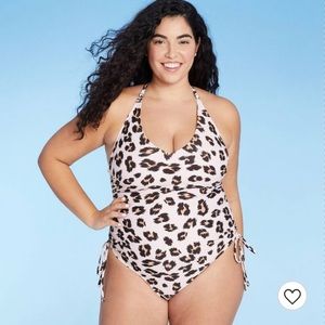 One Piece Leopard print Bathing Suit